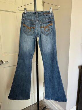 Ultra Love Women's Flared Blue Denim Jeans